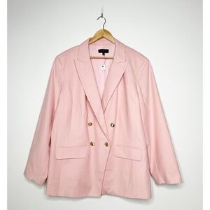 Talbots NEW!! Pink Double-Breasted Blazer Size 22W